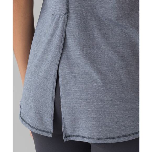 Lululemon Women's Hot Like Agni Singlet Heathered Sterling Tank Top Athleisure - Picture 6 of 15